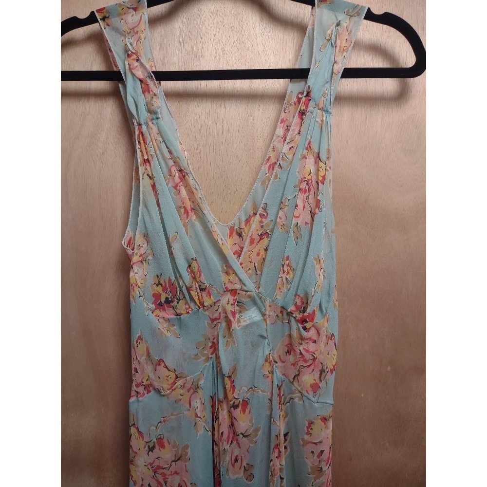 Silk Floral Slip Dress